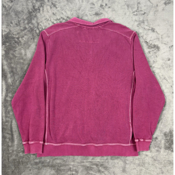 Tommy Bahama Tobago Bay Half-Zip Sweatshirt Pink/Fuchsia Men's Size XL - Picture 2 of 5